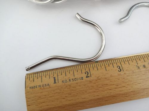3 3/4&#034; long metal hanger hooks 25 for sale