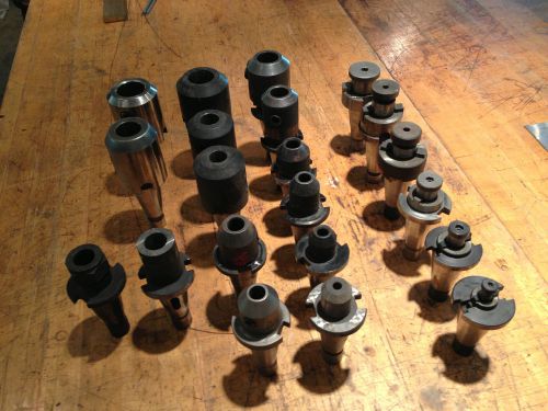 21 pieces nmtb-40 quick change tool holders, shell mill and end mill holders for sale