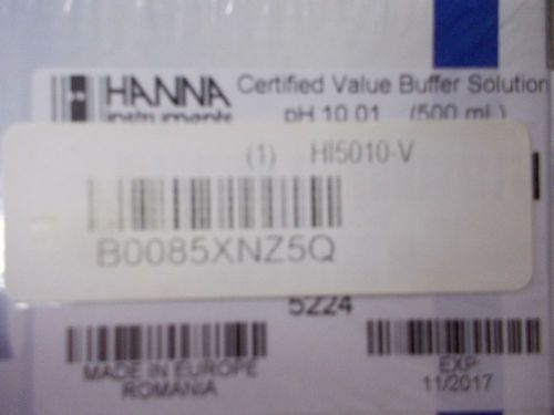 Hanna Instruments Certified Value Buffer Solution pH10.01 HI5010-V