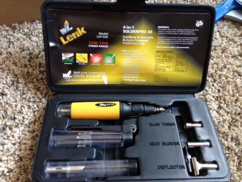 Lenk Corp LSP-60K Butane Soldering Iron Kit    Blow Molded Case 30-70 Watt Rang