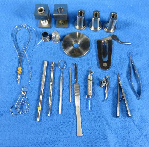 Eye surgery ophthalmic instrument set (18 pieces) tray #12 for sale
