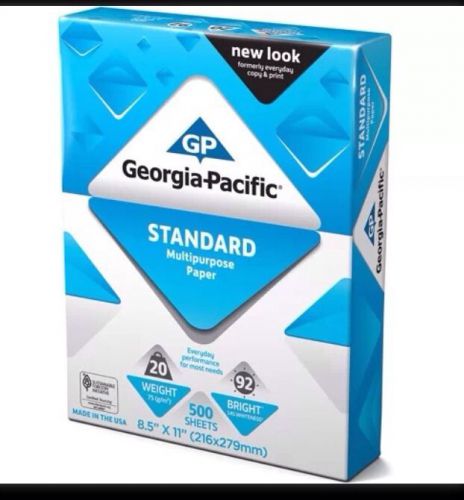 Georgia-Pacific Multipurpose Paper, 8.5 x 11, 20lb., 92 Brightness, 500 Sheets