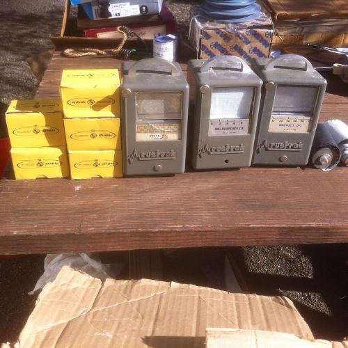 3 rustrak strip chart recorders with extra chart paper for sale