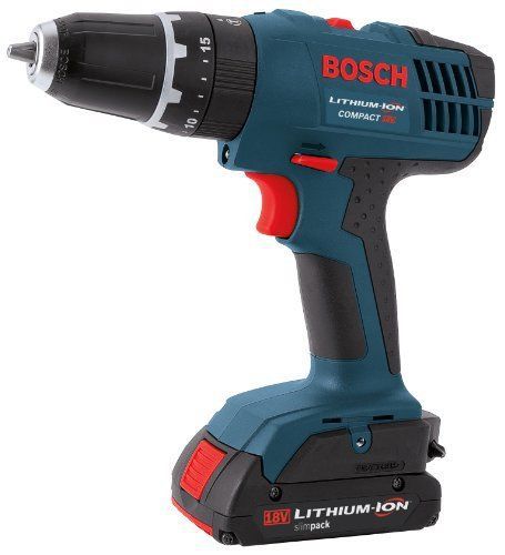 Bosch HDB180-02 18-Volt Lithium-Ion 3/8-Inch Cordless Hammer Drill/Driver Kit wi