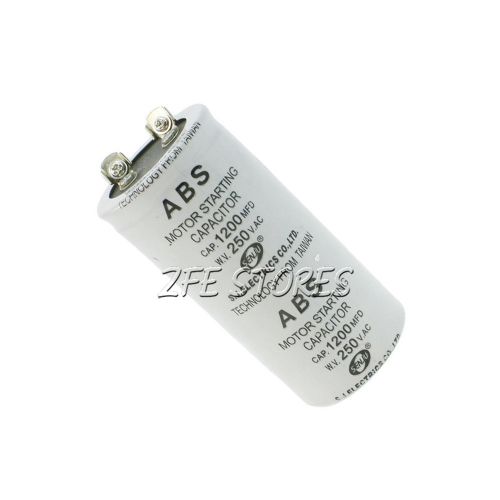 250v abs 1200uf  cylinder electric ac motor run start-up capacitor new for sale