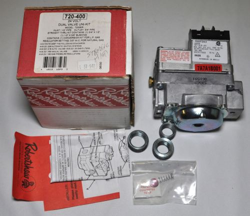 Robertshaw 720-400 Dual Valve Gas Valve 7200ER Standing Pilot 24V Uni Kit