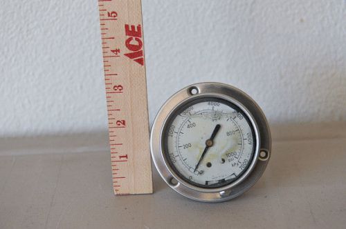 Steampunk industrial pressure gauge metal and glass vintage
