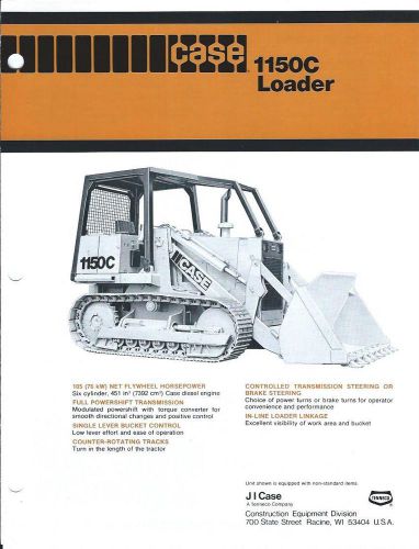 Equipment Brochure - Case - 1150C - Crawler Loader - c1978 (E2140)