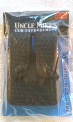 *BRAND NEW!* UNCLE MIKE&#039;S POLICE DOUBLE PISTOL MAG CASE POUCH # 7436-2