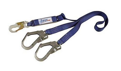 6&#039; first protecta ae57620 shock absorbing pack double lanyard w/rebar hooks for sale