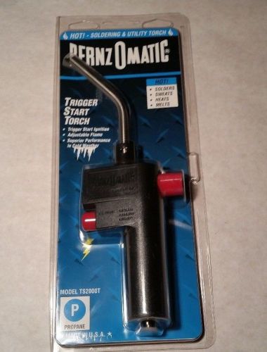 Bernzomatic ts2000t propane torch head, adjustable, trigger start brand new for sale