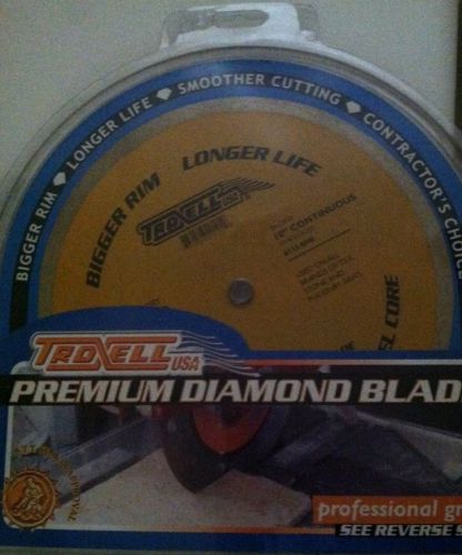 Troxell Premium Professional Grade 10&#034; Continuous Rim Diamond Blade Lot Of 5 NIB