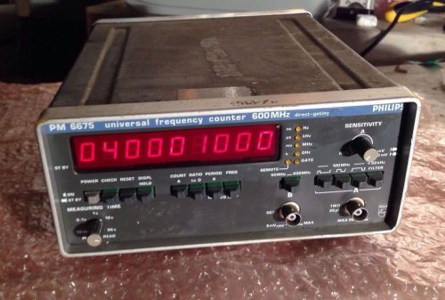 Philips PM 6675 Universal Frequency Counter 600MHz