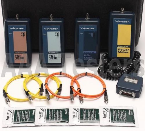 Wavetek FIBERKIT+ SM MM Fiber Optic Loss Test Kit For LT8155 &amp; LT8600