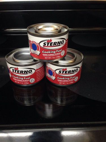 Sterno Cooking Fuel: 3  7oz Cans