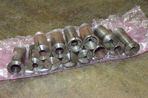 Hardinge Lot of 13 5C Round Collets Collet With Internal Threads 1/8 1/2 5/16