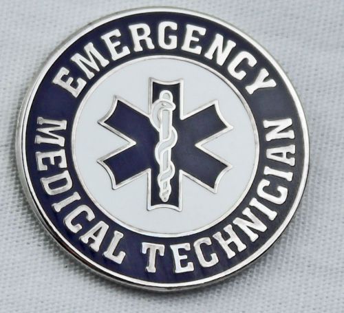 Emt pin emergency medical technician collar lapel hat pin star of life new for sale