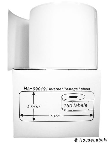 25 rolls of 150 1-part ebay paypal postage labels for dymo® labelwriters® 99019 for sale