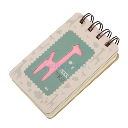110-sheet pink deer pattern paper suture line notebook/notes pad notebook for sale