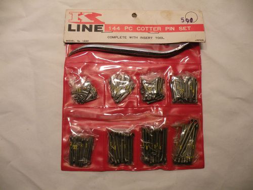 Vintage k line cotter pin assortment set with insert tool for sale