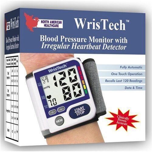 Wristech Blood Pressure Monitor with Irregular Heartbeat Detector