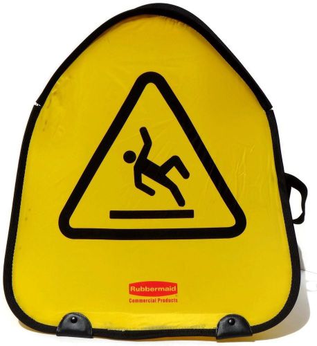 RUBBERMAID Commercial Caution Wet Floor Spring Loaded Sign