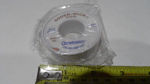 25ft Chemtronics 50-4-25 Soder-Wick Rosin Desoldering Braid #4 Size .110&#034;/2.8mm
