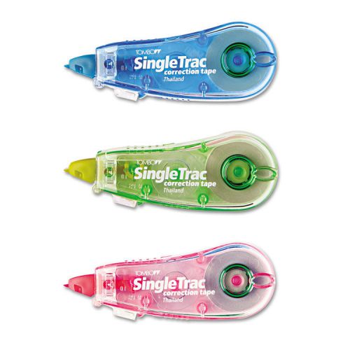 Singletrac correction tape, non-refillable, 1/6&#034; x 236&#034;, 3/pack for sale