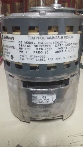 Ge ecm 5sme39hl0166 1/2 hp 1050 rpm 208/230 v ccwce p/ph1242 blower motor for sale