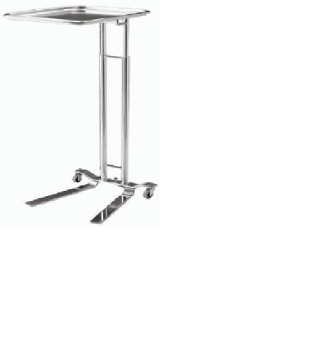 Pedigo p-1066-ss dual post foot operated mayo stand w/16&#034; x 21&#034; tray new in box for sale
