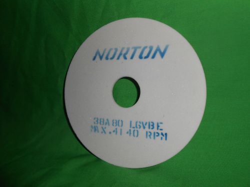 Norton 6 x 1/8 x 1-1/4  38A80-L6VBE  Surface Grinding Wheel  Made in USA