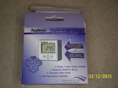 AccuRemote Digital Electronic Magnetic Angle Gage Level / Protractor / Bevel Gau