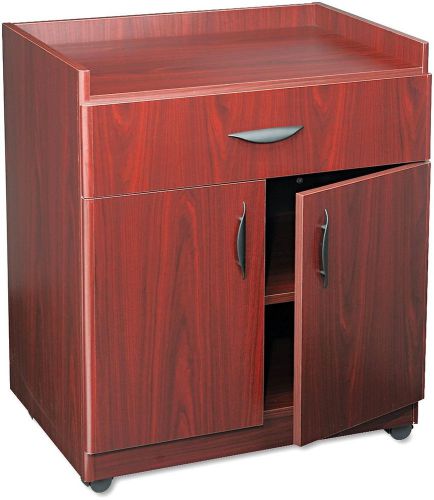 Safco Deluxe Mobile Laminate Machine Rolling Stand - Office-Mahogany (SAF1852MH)