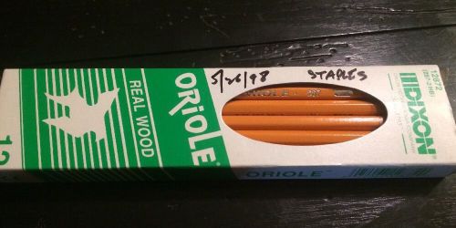 Dixon Oriole 12872  287-2/HB  Pencil Real Wood Pack 12  Pencils 1998 USA