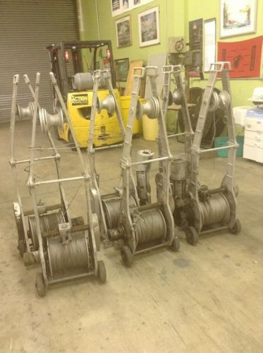 One Lot of 6 Cues Power Winches,(2) of the Units Have Ridgid 700