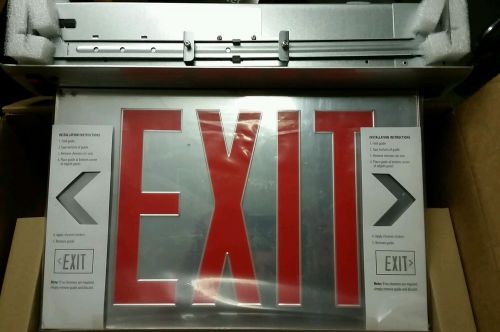 Lithonia lighting recessed emergency exit sign for sale