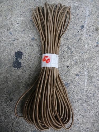 Bronze micro nylon coated rubber rope shock cord 1/8&#034; x 50&#039; mini bungee cord for sale