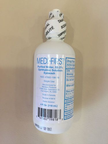 Medi-First  Personal Eye Wash Bottle,4 oz.