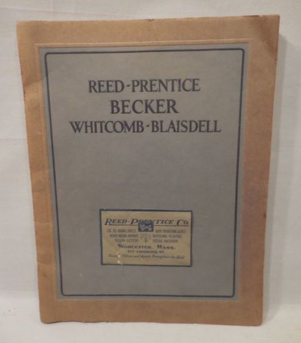 Large Orig 1933 Reed Prentice Sales Catalog Lathes Drills Mills More No Reserve