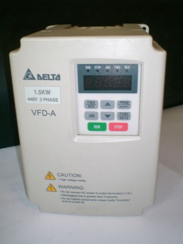 Delta Motor Drive Inverter VFD015A43B VFD-A 1.5 KW 3 Phase 440 V