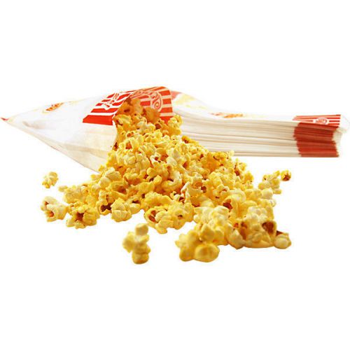 Paper Popcorn Concession Bags- Case of 1000- 7 1/2&#034; - Party/Bar/Banquet Supplies