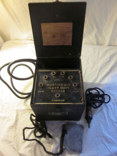Vintage martindale heavy-duty  electrical etcher model a 110v 60 ac made in usa for sale