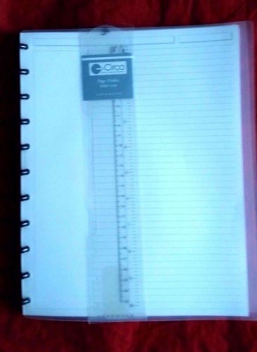 Levenger Circa Translucent Notebook, Annotation Ruled Paper - Letter - Ruler