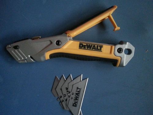 DeWalt retractable knife # DWHT10046. rapid load. 5 blades in handle. New.