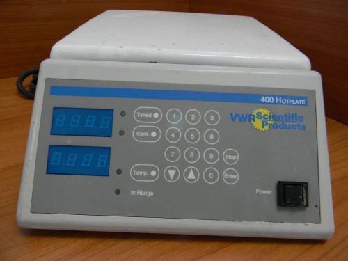 VWR SCIENTIFIC PRODUCTS: 400 HOT PLATE, P/N: 986004,+ INC FREE SHIPPING!