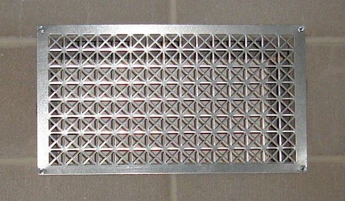 Tjernlund underaire steel crawl space vent &#034;steel diamond&#034; pattern 18&#034;x10&#034; scree for sale