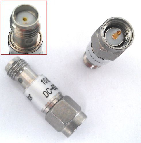 1pcs sma 2w male to female rf coaxial rf attenuator 10db dc 6ghz 50ohm connector for sale