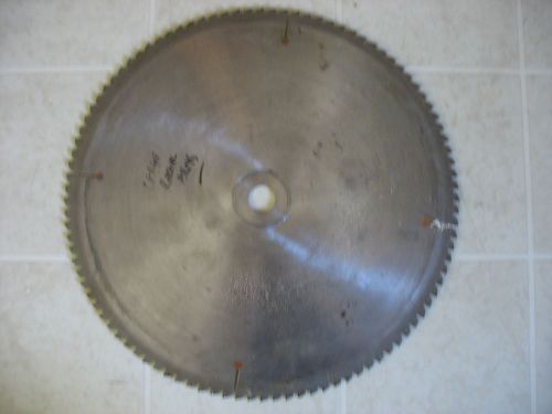 Industrial saw blade 15&#034; (measures 14 3/4&#034;) carbide tip 100 tooth 1&#034; arbor for sale