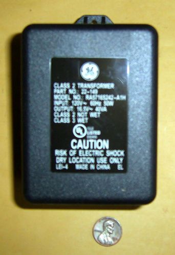 GE #22-149 AC Transformer 16.5VAC 40VA, for North American Security Systems