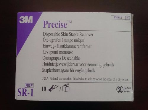 3M Precise Disposable Skin Staple Remover #SR-1 NEW/SEALED, 10/BX, IN DATE